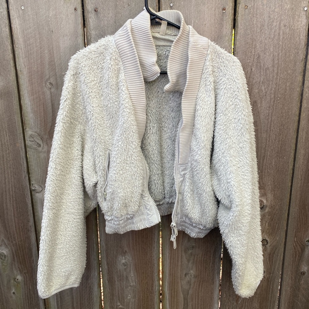 Free People Movement Cropped Fleece Jacket Size small